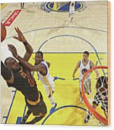 Kevin Durant And Lebron James Wood Print