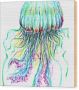 Key West Jellyfish Study 2 Wood Print