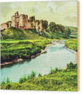 Kidwelly Castle Wood Print
