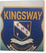 Kingsway High School Wood Print