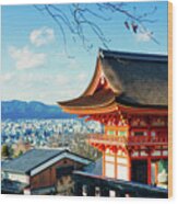 Kiyomizu-dera Temple, Kyoto Wood Print