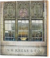 Kress Art Deco Window Wood Print