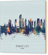 Kuwait City Skyline #84 Wood Print