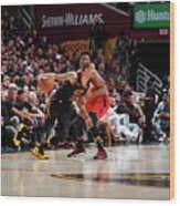 Kyle Lowry And George Hill Wood Print