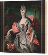Lady Maria Josefa Drummond By Jean-baptiste Oudry Fine Art Xzendor7 Old Masters Reproductions Wood Print