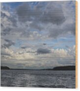 Lake Sinclair Overdrive Cloudiness Wood Print