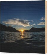 Lake Wenatchee Sunset Wood Print