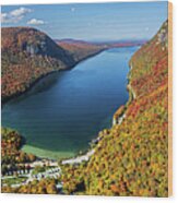 Lake Willoughby, Vermont 3 To 1 Panorama Wood Print