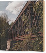 Landscape Photography  - Rail Road Bridge 2 Wood Print