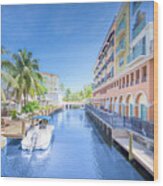Las Olas Boulevard Waterway Wood Print