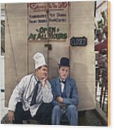 Laurel And Hardy Pack Up Your Troubles Wood Print