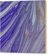 Lavender Days Acrylic Pour Wood Print