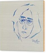 Lennon 1-16-81 Wood Print