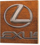 Lexus Emblem Wood Print