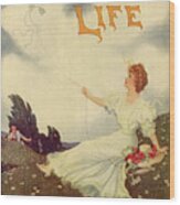 Life Magazine Cover, August 1, 1907 Wood Print