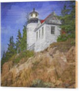 Lighthouse 2 Wood Print
