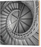 Lighthouse Spiral Staircase Wood Print