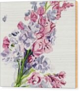 Lilac Blossom Wood Print