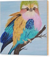Lilac-breasted Roller Wood Print