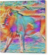 Lion Of Judah Wood Print