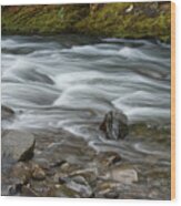 Little River Rapids 18 Wood Print