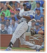 Lorenzo Cain Wood Print