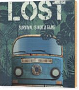 Lost Tv Series Poster Wood Print