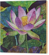 Lotus Bloom Wood Print