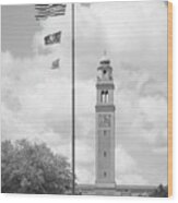 Louisiana State University Memorial Tower Wood Print