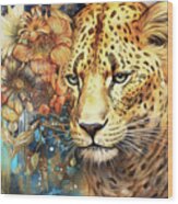 Lovely Leopard Wood Print