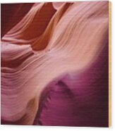 Stunning Rock Colors Lower Antelope Canyon Wood Print