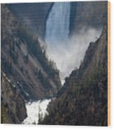 Lower Falls, Yellowstone National Park, Wyoming Wood Print