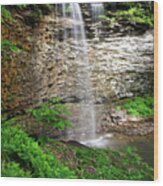 Lower Piney Falls 12 Wood Print