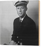 Lt. John F. Kennedy Naval Portrait - Ww2 1942 Wood Print