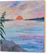 Magical Sunset Wood Print