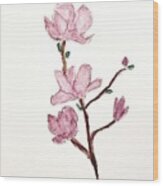 Magnolia Wood Print