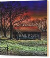 Mail Pouch Barn In Late Evening Wood Print