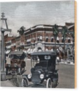 Main Street - Riverside Ca - 1910s - Vintage Image Wood Print