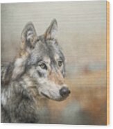 Majestic Wolf Wood Print
