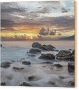 Maresias Sunrise Wood Print