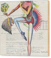 Maria Tallchief Ballerina Wood Print