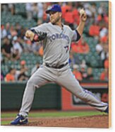 Mark Buehrle Wood Print