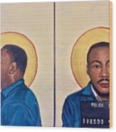 Martin Luther King Jr. Wood Print