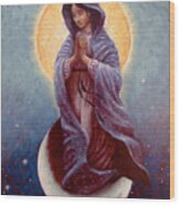 Mary Queen Of Heaven Wood Print