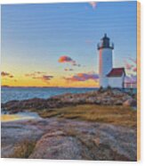 Massachusetts Annisquam Harbor Lighthouse Wood Print