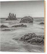 Matador Rock Movement #4 - Matador Beach, Malibu, Usa - 2020 3/10 Wood Print