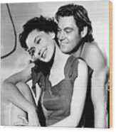Maureen O'sullivan And Johnny Weissmuller In Tarzan's Secret Treasure -1941-. Wood Print