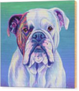 Max The Bulldog Wood Print