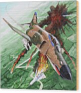 Mcdonnell Douglas F-4e Phantom Ii Wood Print