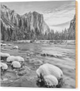 Merced River Yosemite Wood Print